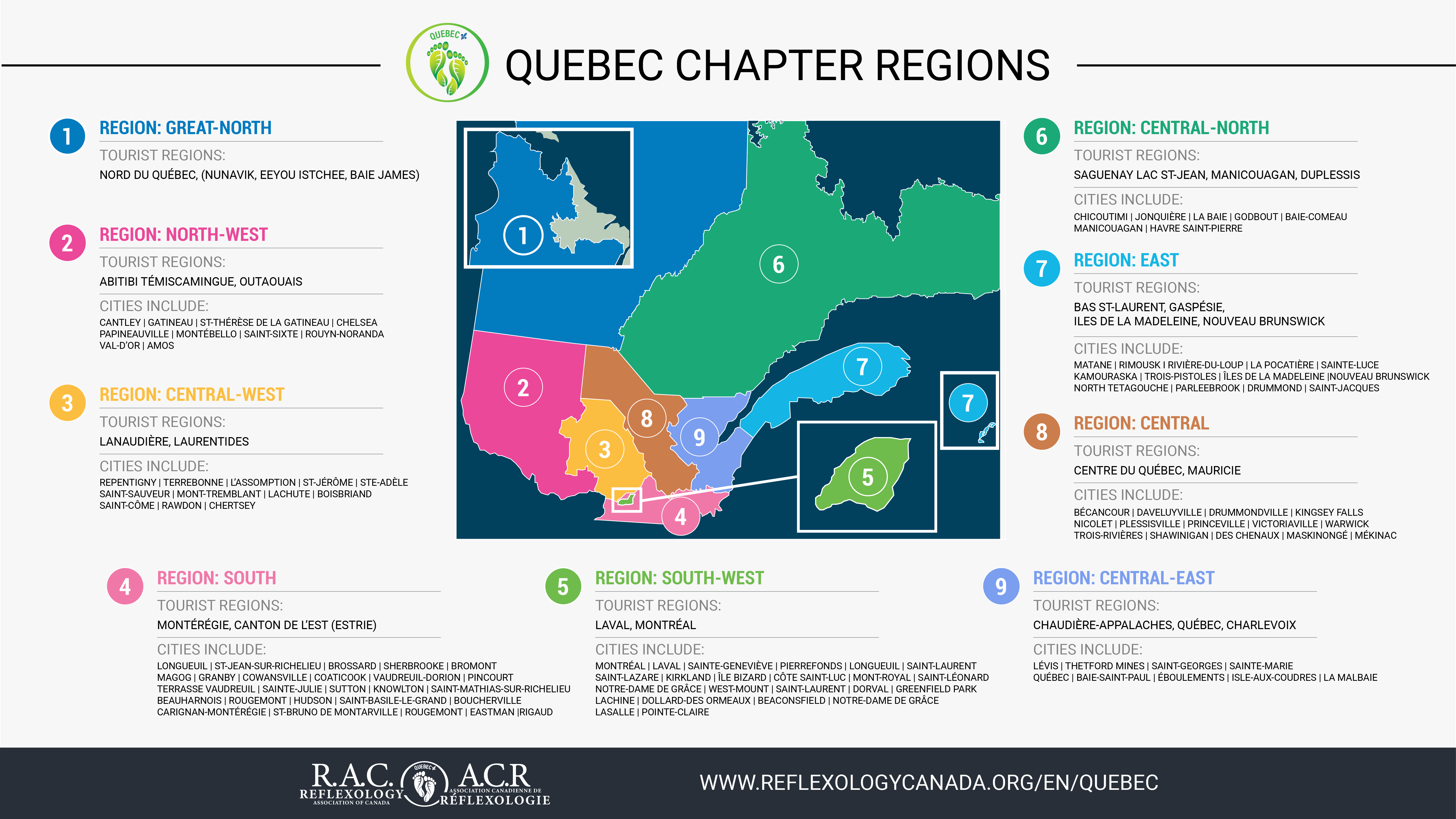 English only-Quebec Region 2024 map